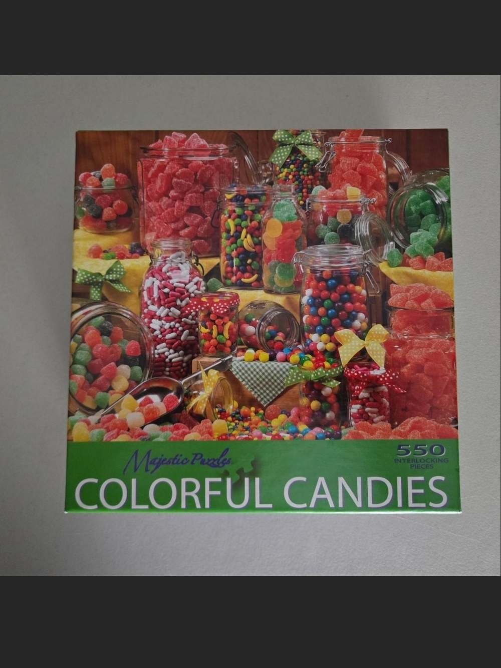 Majestic Colorful Candies Puzzle - Red, Green, Yellow, Orange, Blue